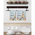 thumbnail image 3 of Easter Kitchen Dish Towels for Drying Dishes Set of 3, Spring Farmhouse Bunny Flower Blue Wood Grain Waffle Weave Microfiber Hand Tea Bathroom Towels Quick Dry & Absorbent Towel 15.7x23.6, 3 of 7