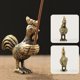 thumbnail image 5 of 2 Unids China Shengxiao Serpiente Gallo Escultura Titular Fit 0.2 Cm Stick s Brass Home Fengshui Decoración Adornos Sunnimix Incienso de bronce, 5 of 6