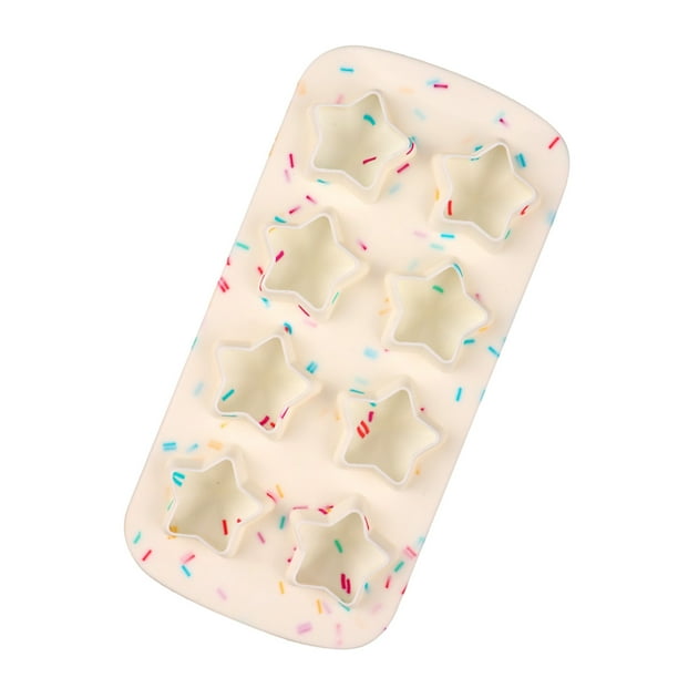 Resos de Hielo de 5 Estrellas, Molde de Cubo de Hielo de 5 Estrellas Silicona 3D para Galletas