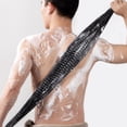 thumbnail image 2 of 1 toalla exfoliante para la espalda, color negro., 2 of 7