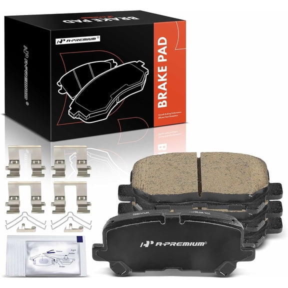 A-Premium Rear Ceramic Disc Brake Pads Set Compatible with Honda Odyssey 2011-2017, Pilot 2009-2015 & Acura MDX 2007-2013, ZDX 2010-2013, 4 Pcs