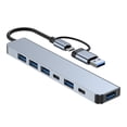 thumbnail image 1 of USB C Hub,   7 In 1 Type C Hub  For PC, 1 of 8