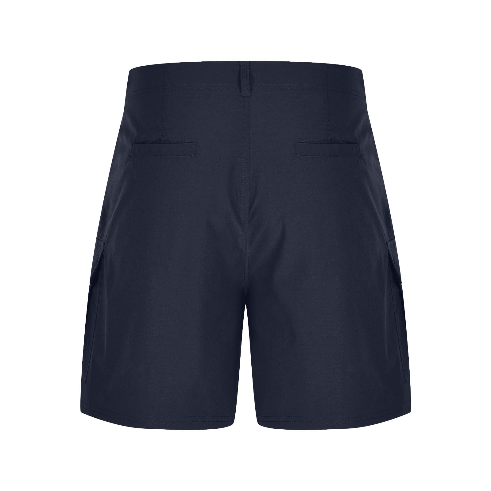 IYTR Men's Classic Cargo Stretch Short Pants Casual Solid Color Cargo Shorts Summer Outdoor Hiking Short Pants with Pockets (Navy,XXL)