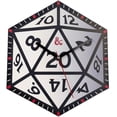 thumbnail image 1 of Dungeons  and  Dragons D20 Dice 12 Inch Metal Wall Clock, 1 of 1