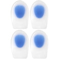 thumbnail image 1 of Paquete de 2 copas protectoras ortopédicas de silicona para mayor comodidad en el calzado para exteriores, almohadillas para el talón para mujer, 1 of 8