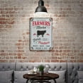 thumbnail image 4 of 5.5x8 Inch Vintage Metal Tin Sign Entry Hanging Farmhouse Metal Sign Wall Decor, Large Metal Farmhouse Sign Waterproof Farmer'S Market Vintage Wall Art Sign For Farmhouse Kitchen, 4 of 5