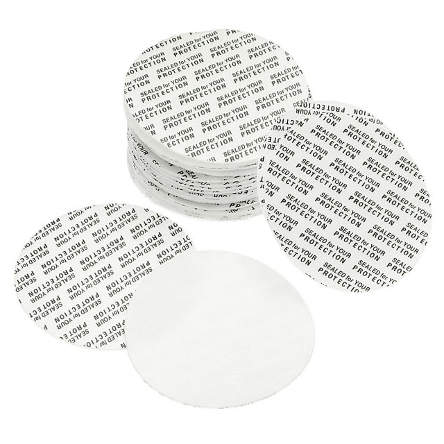 Unique Bargains 58mm PS Mousse Résistant Inviolable Pression Joint Sensible Blanc 150 Pack