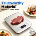 thumbnail image 6 of Smyeviva Food Scale Digital Kitchen Scale for Weight Loss Cooking Baking 22lb with LCD Display, 6 of 8