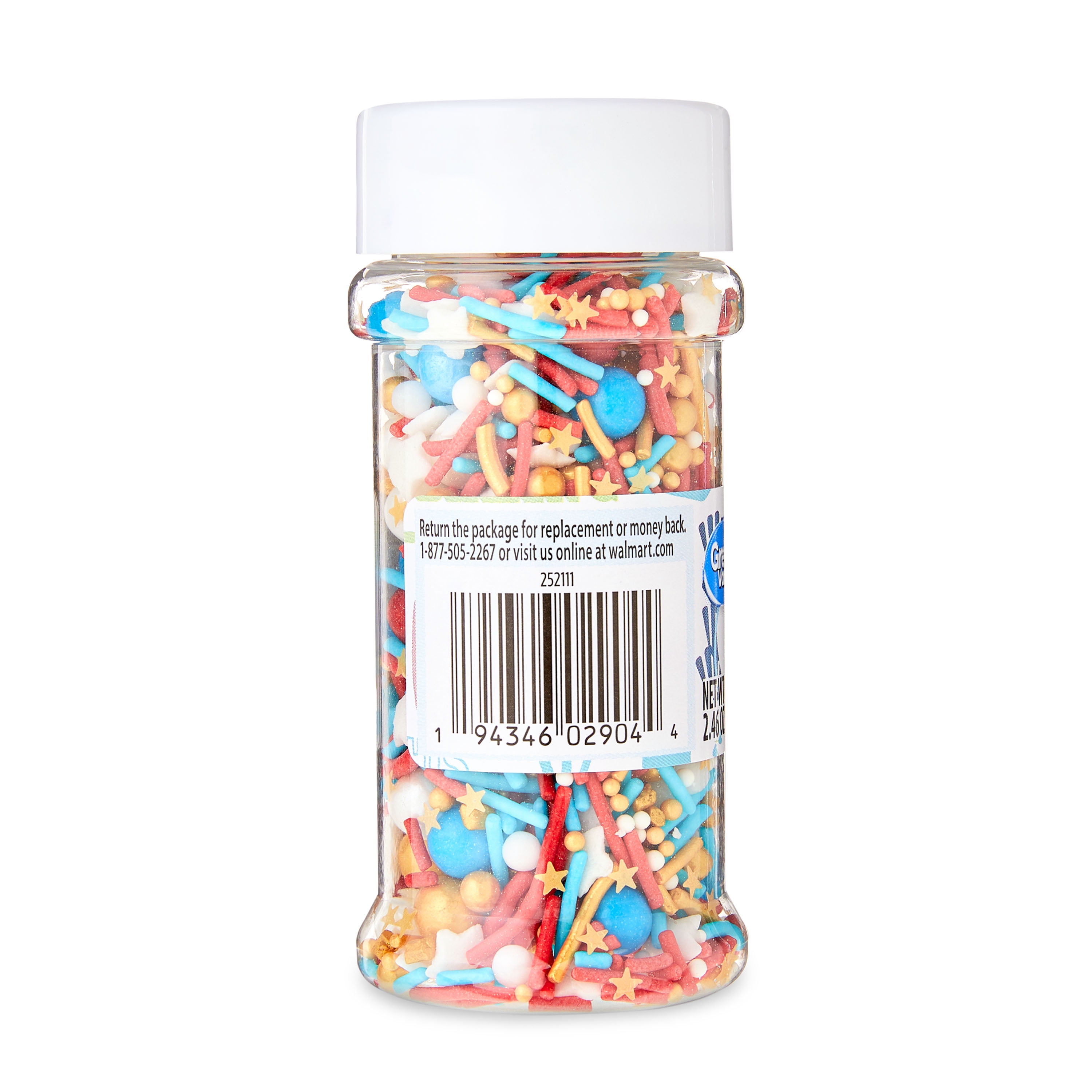 Great Value Patriotic Sprinkle Mix, 2.46 oz
