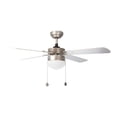 thumbnail image 3 of Ventilador de techo 42, 1 luz E27 60W, acabado plata, 4 aspas reversibles, 3 velocidades, 3 of 4