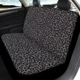 thumbnail image 3 of HUISEFOR Black Leopard Print Car Seat Cover Set Breathable Comfortable Four Piece Car Seat Covers Set Elastic Removable Automotive Accessories Fits Vehicle Cars SUV, 3 of 6