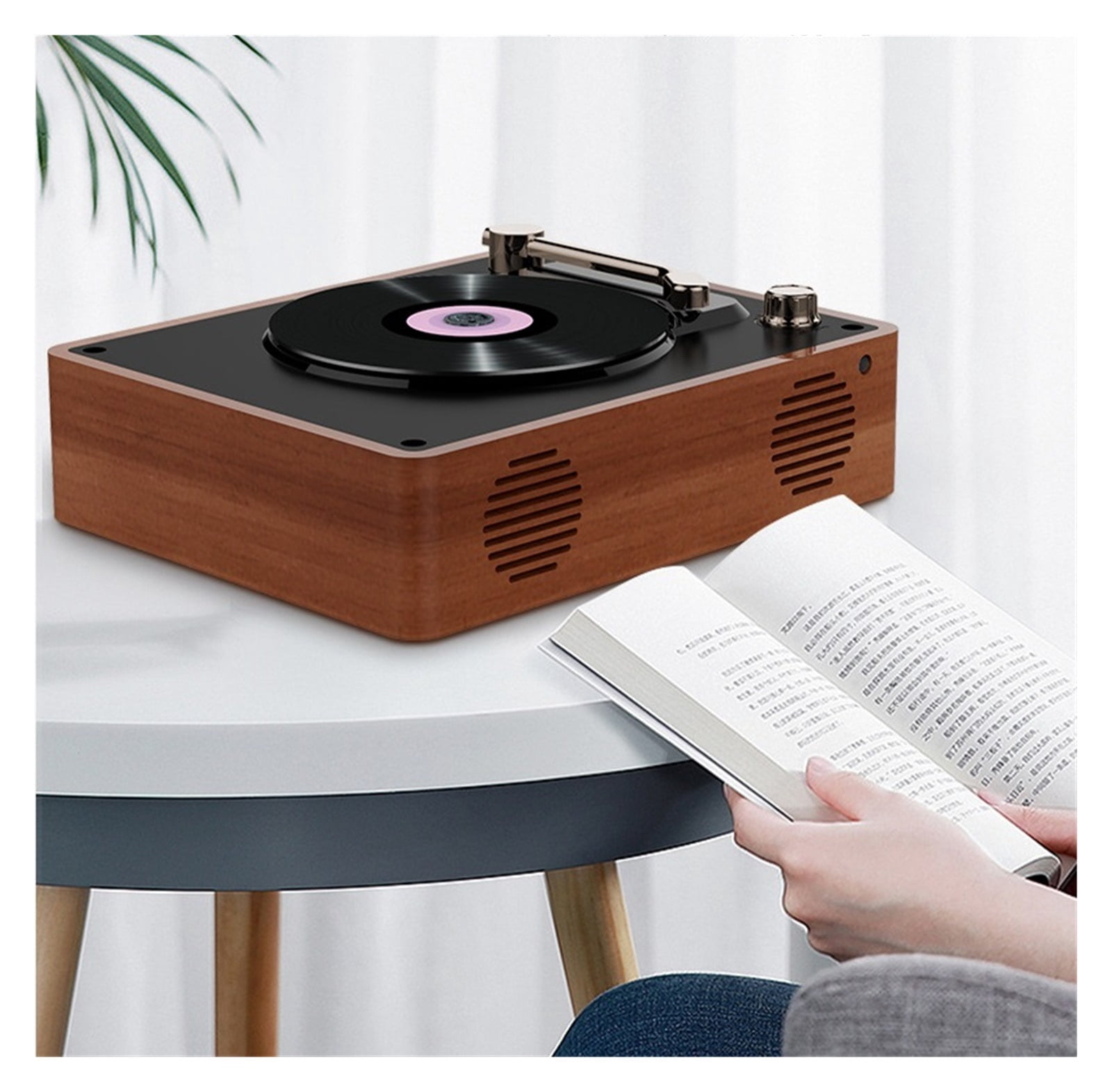 Retro CD Player Phonograph Portable Speaker Home Repeat Fetal Early Education English Learning Vinyl Record Player Monther Days Gift ,Perfect Gift