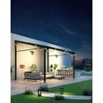 thumbnail image 5 of TROPOW Gazebos for Gardens,10'x 12' Lean to Gazebo, Hardtop Wall Pergola with Polycarbonate Roof, Aluminum Frame Mounted Gazebo for Lawn Patio Deck Yard and Party, 5 of 7