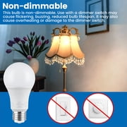 Great Value 3-Way A19 LED Light Bulb, 40/60/100 Watts Selectable, Daylight E26 Medium Base (4 Pack)