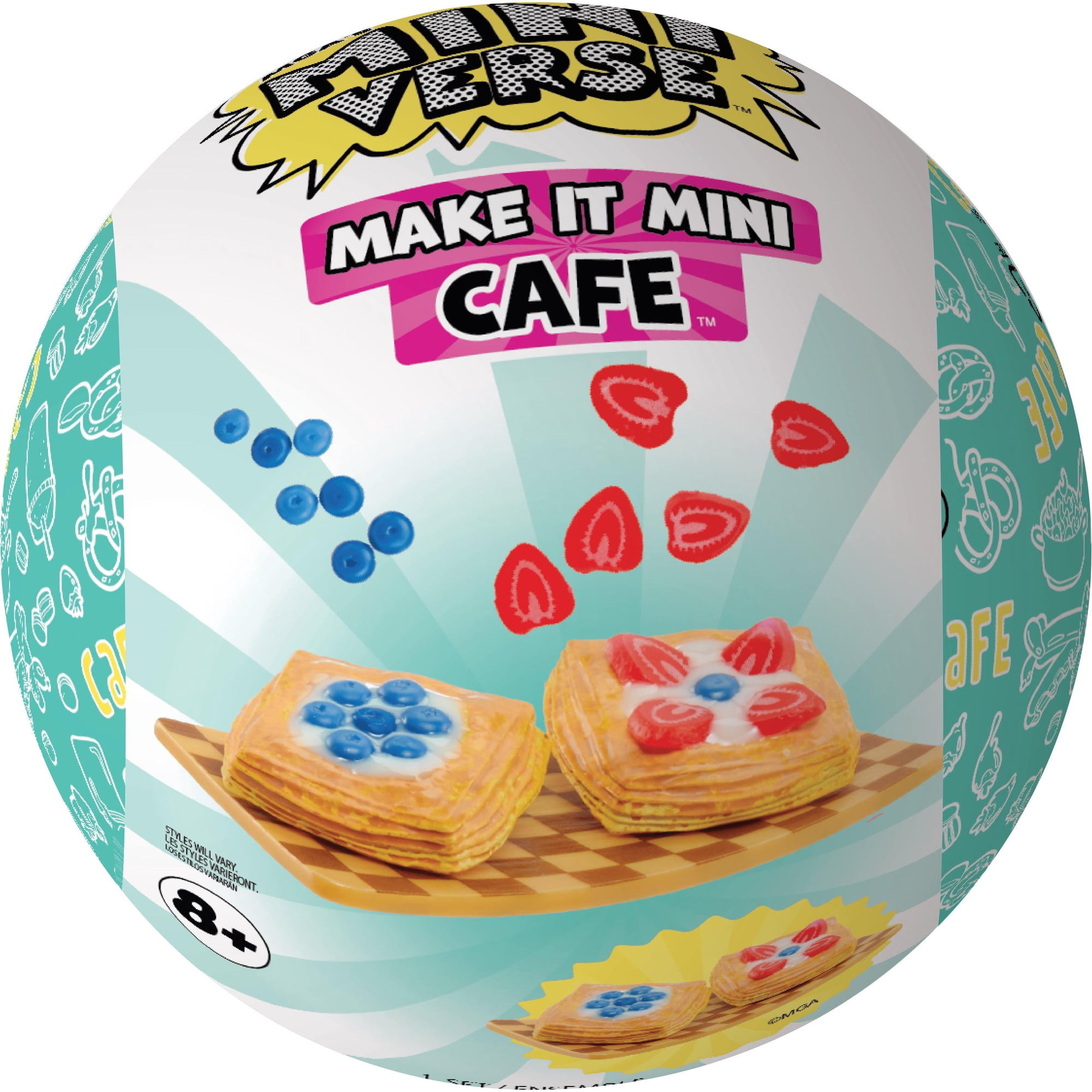 MGA's Miniverse Make It Mini Cafe Series 5, Mini Collectibles - Mystery Blind Packaging, DIY, Resin Play, Replica Food, Not Edible, Collectors, 8+