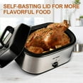 thumbnail image 5 of Superjoe 24 Quart Roaster Oven with Self-Basting Lid Electric Turkey Roaster Oven with Removable Pan, Stainless Steel, Sliver, 5 of 8