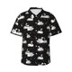 thumbnail image 1 of Fotbe Swan And Dragonflies Camisa Hawaiana para Hombre Unisex – Camisa Casual de Verano con Botones de Manga Corta de Algodón y Lino,Large, 1 of 7