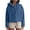 Dark Blue, variant on Women's Fashion Denim Jacket Hooded Pullover Style Button Up Front Long Sleeve Top Casual Utility Chic Streetwear Oversized Fit Fall