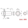 thumbnail image 4 of Larcele Mini Metal Push Button Switch Waterproof Latching DIY Switch JSANKG-01,5 Pieces (12mm), 4 of 4