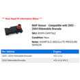 thumbnail image 2 of MAP Sensor - Compatible with 2002 - 2004 Oldsmobile Bravada 2003, 2 of 2