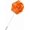 Orange, variant on 1-Pack Flower Lapel Pins for Men, Rose Boutonnieres Pin Groom Wedding/Dance/Party, Men Suits Satin Corsage [Orange]