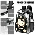 thumbnail image 5 of Hello Kitty Stylish Mesh & Transparent Clear Backpack – Trendy, Durable & Lightweight for School, Work Or Travel, 5 of 7