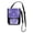 Nautical-Themed Purple Background, variant on Secure Travel Neck Wallet Passport Holder Adjustable Strap For Men & Women 6*7.5in Christmas Circular Pattern