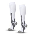 thumbnail image 2 of Compression Socks for Woman & Man Unisex 20-30mmHg Knee high Plus Size Wide Calves for Flying Running, 2 of 6