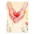 thumbnail image 2 of Hands Flowers Hearts Ring Binder Notebook Journey Note Diary College Ruled Spiral Notebook Study Loose Leaf Paper A5 60 Pages, 2 of 8