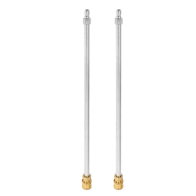 Miangastore 2pcs Pressure Washer Extension Wand 1/4 Inch Quick Connect Stainless Steel Power Washer Lance High Pressure Washer Accessories For Cleaning