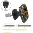 thumbnail image 3 of 4 Pcs Cabinet Handle Drawer Pulls Sunflower Skull Knobs with Screws Square Furniture Office Cabinet Knob Decoration, 3 of 7