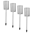 thumbnail image 4 of Candelabros de 4 Piezas con Adorno de Extremo Puntiagudo, Decorativos para Comedor, Fiestas de Aniversario, Regalos, candelabro de Mesa Plata, 4 of 9