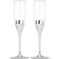 thumbnail image 1 of Lenox True Love Glass Flute Pair Clear, 1.25 LB, 1 of 3