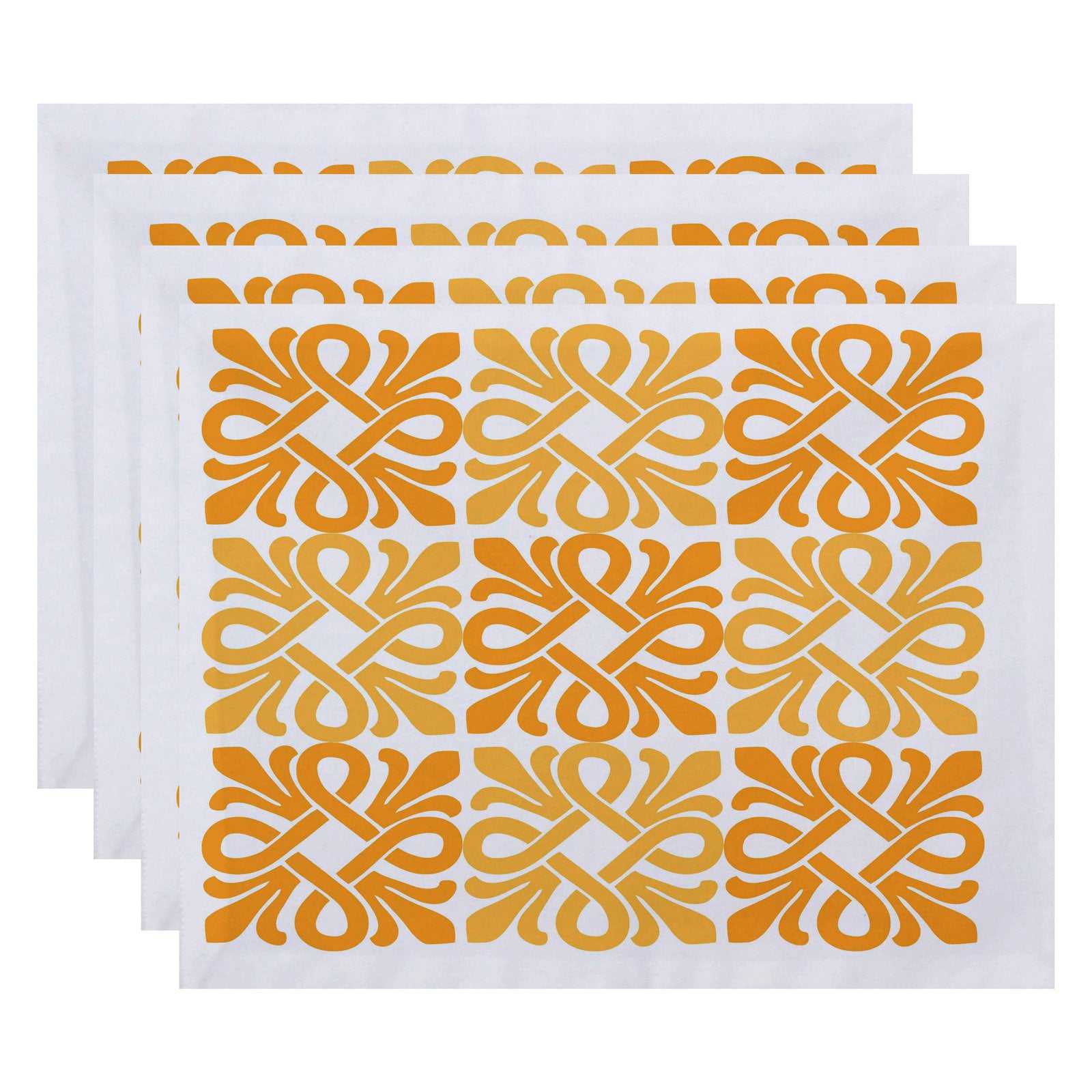 Simply Daisy 18" x 14" Tiki Square Geometric Print Placemat (Set of 4)