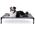 thumbnail image 1 of Cuna para Mascotas, Cama elevada para Perro, Malla Gris/Negra, Grande, 30 x 42 x 7 Pulgadas, 1 of 9