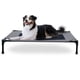 thumbnail image 1 of Cuna para Mascotas, Cama elevada para Perro, Malla Gris/Negra, Grande, 30 x 42 x 7 Pulgadas, 1 of 9