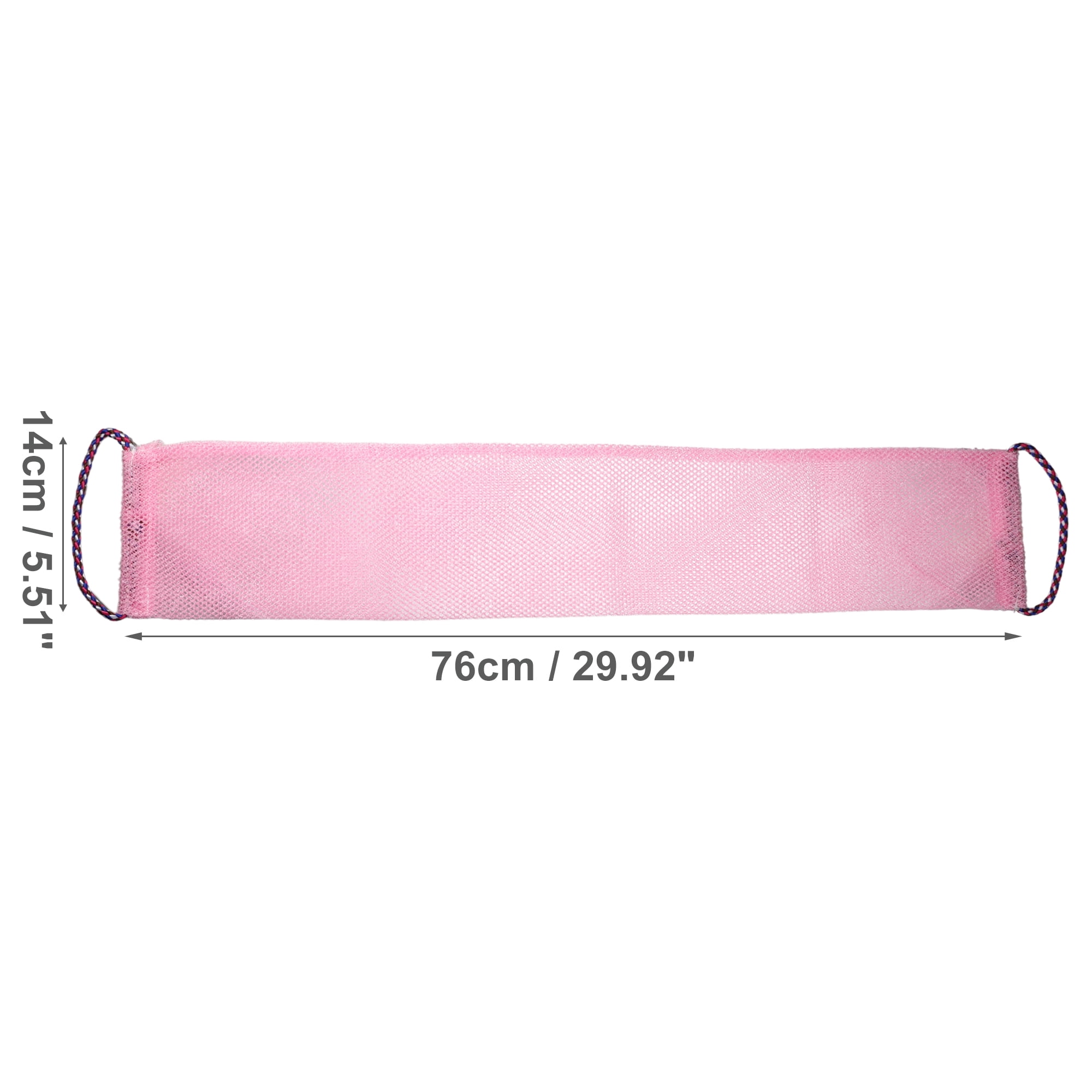 Unique Bargains Elasticity Body Body Scrubber 29.92"x5.51" Pink