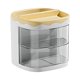 thumbnail image 2 of Naiovety Caja de almacenamiento de papelería que ahorra espacio con compartimentos para joyas y artículos diversos para diferentes amarillo Type3 NO3, 2 of 6