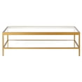 thumbnail image 6 of Evelyn&Zoe Alexis 54" Wide Rectangular Coffee Table, Brass, 6 of 7