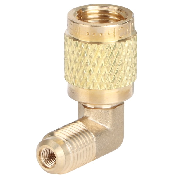 Accesorio para aire acondicionado, adaptador de aire acondicionado con rosca macho R410 de 1/4, adaptador macho a hembra, acabado de lujo