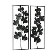 thumbnail image 6 of DecMode Black Metal Orchid Floral Wall Decor with Black Metal Stand (2 Count), 6 of 9