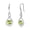 Aug.-peridot, variant on 925 Sterling Silver Infinity Moonstone Dangle Earrings for Women with June Birthstone
