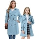 thumbnail image 3 of Gabardina Betusline para niñas, doble botonadura, a prueba de viento, 4-5T, 3 of 7