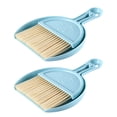 thumbnail image 2 of Apeya Small Dustpan and Brush Set, Mini Hand Broom Whisk Combo for Table Desk Keyboard Sofa Pet Nest, Cute Pastel Blue Cleaning Supplies Kit, 2 Piece Set, 2 of 9