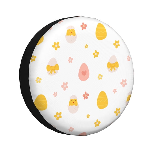Balery Funny Chicken Cubiertas para Neumáticos - Protector Resistente para Neumáticos de Camioneta, SUV, Remolque, Camper y RV-17 inch