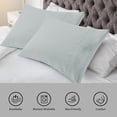 thumbnail image 2 of Juego de 2 Suaves Transpirables Fundas Almohadas con Bordado sin Cremallera, 2 of 6