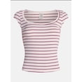 thumbnail image 5 of No Boundaries Cloud Core Scoop Neck Sleep Tee, Women's XXS-3X, 5 of 5
