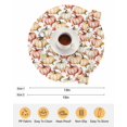 thumbnail image 6 of 15 Inch Round Placemats Set of 4, Pumpkin Non Slip Heat Insulation PP Table Mats, Fall Thanksgiving Eucalyptus Retro Watercolor Washable Place Mats for Kitchen Dining Party Table Decor, 6 of 7