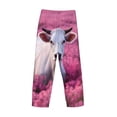 thumbnail image 3 of Vsdgher Flower Field Cow Print Mens Pajama Pants Sleep & Lounge Pants, PJ Bottoms With elastic waistb and Pockets, 3 of 5
