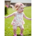 thumbnail image 6 of Rovasas Girl Overalls Romper Floral Print Layered Ruffles Sleeveless Jumpsuit, 6 of 9